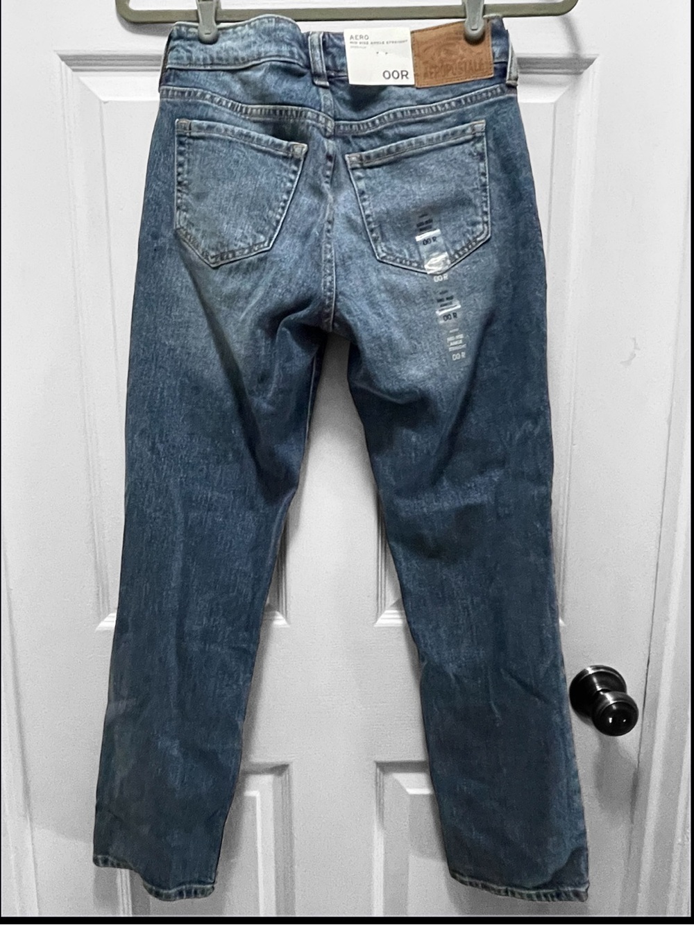 Aeropostale Mid Rise Ankle Straight Blue Jeans - Picture 2 of 12